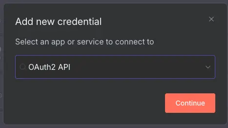 在 n8n 建立 OAuth2 API 憑證