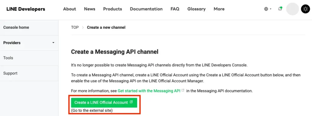 使用官方帳號建立 Line Bot