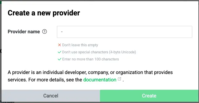 建立 Line Bot Provider
