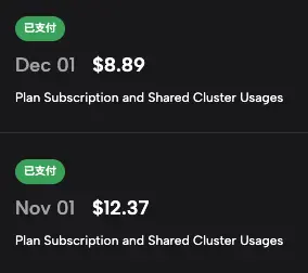 Cloudflare Cache Rules 設定前後的主機帳單比較